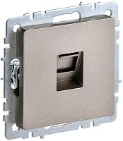 Розетка компьютерная без рамки IEK Brite РК10-БрШ 1-м. RJ45 5e шампань картинка